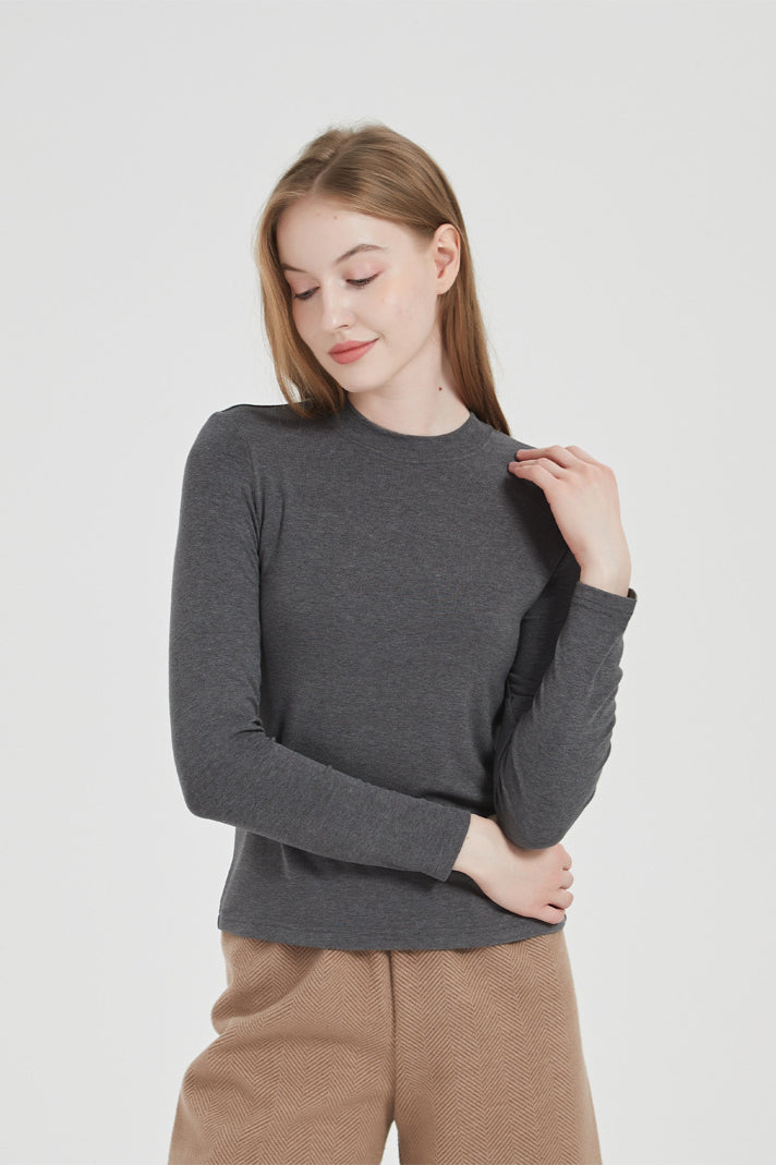Maglietta classica a maniche lunghe da donna