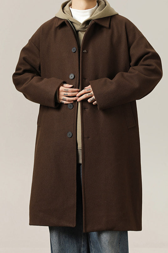 Cappotto classico senza tempo in lana da uomo