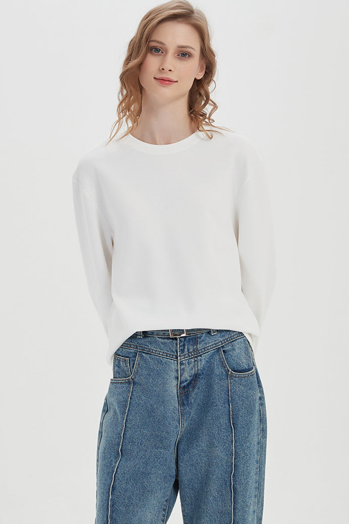 Maglione girocollo classico leggero da donna