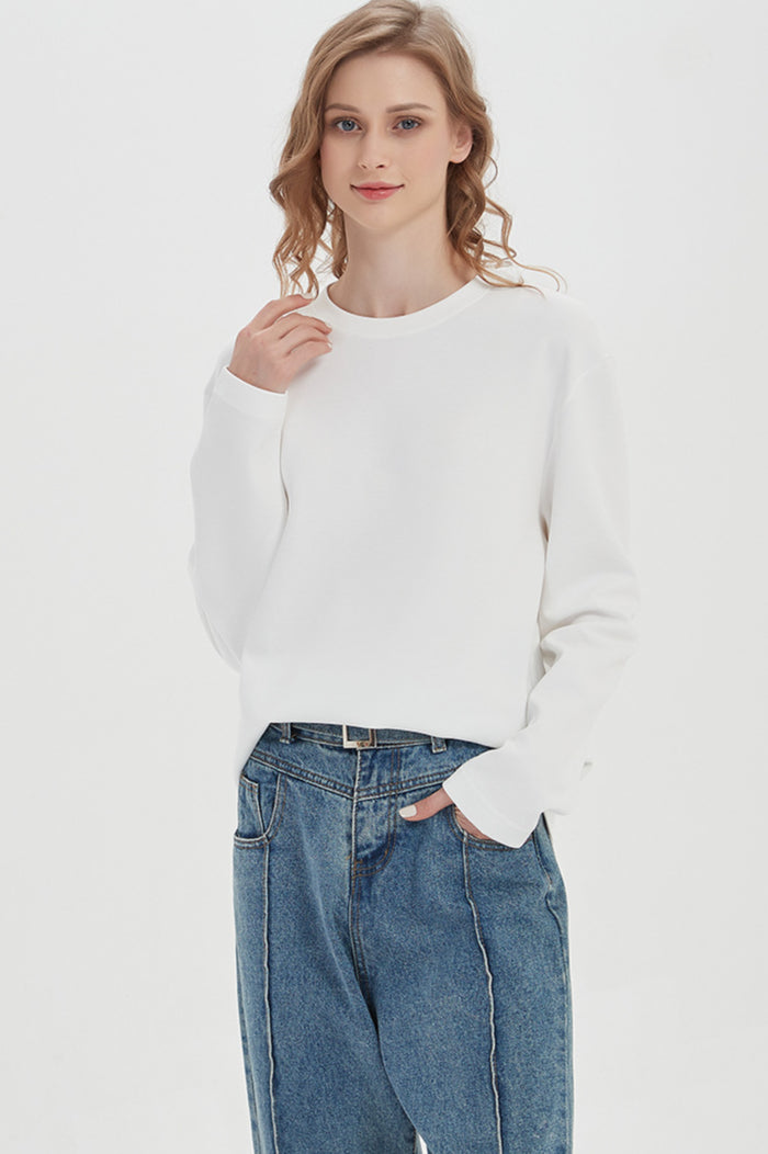 Maglione girocollo classico leggero da donna
