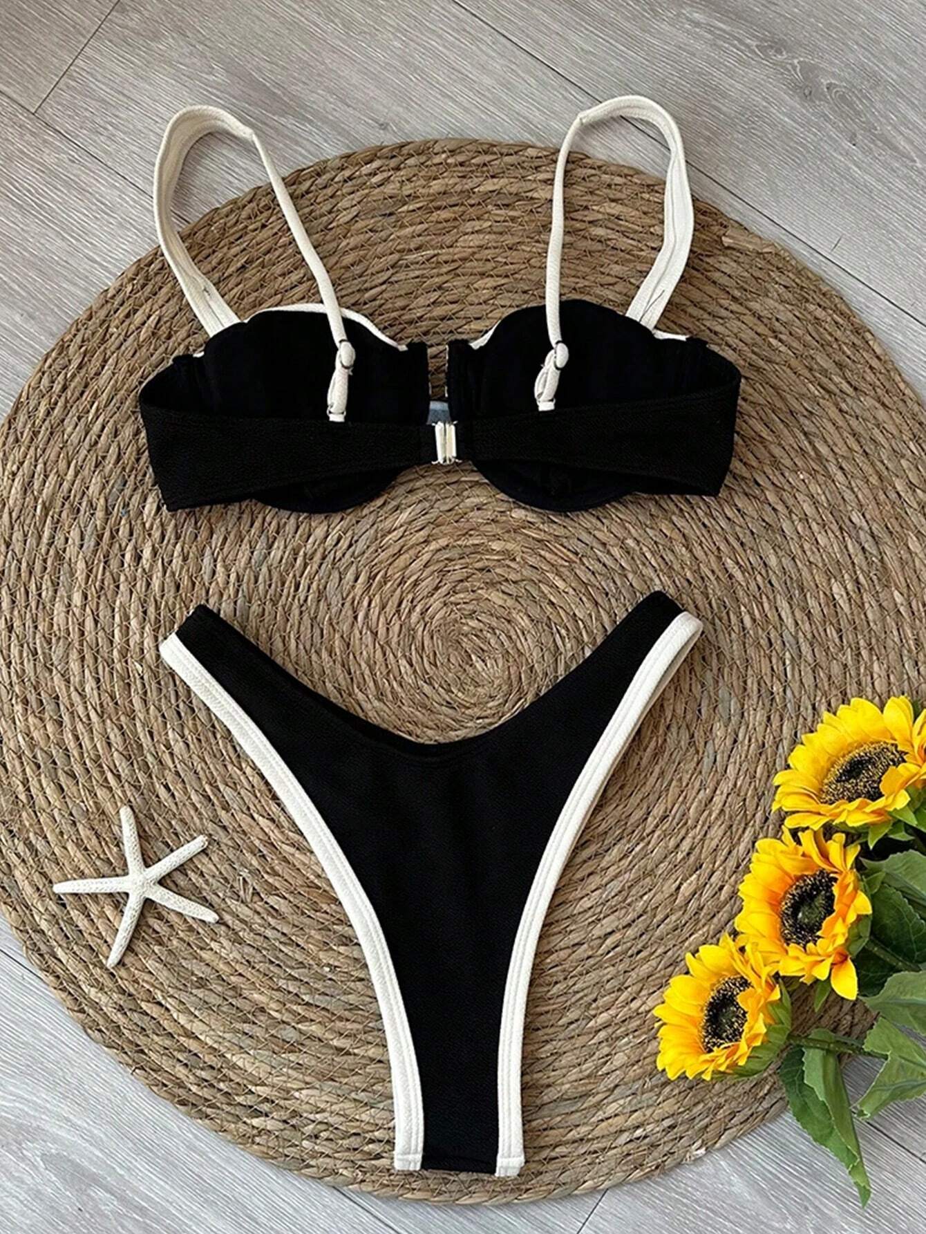 Bikini a fascia Étoile a contrasto
