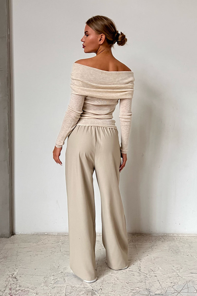 Maglione con spalle scoperte Serene Drape