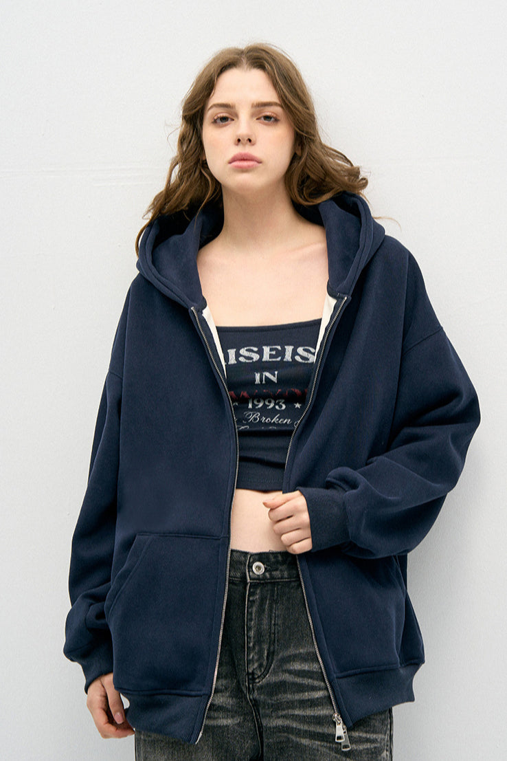 Felpa da donna con cappuccio e zip Capispalla casual e accogliente