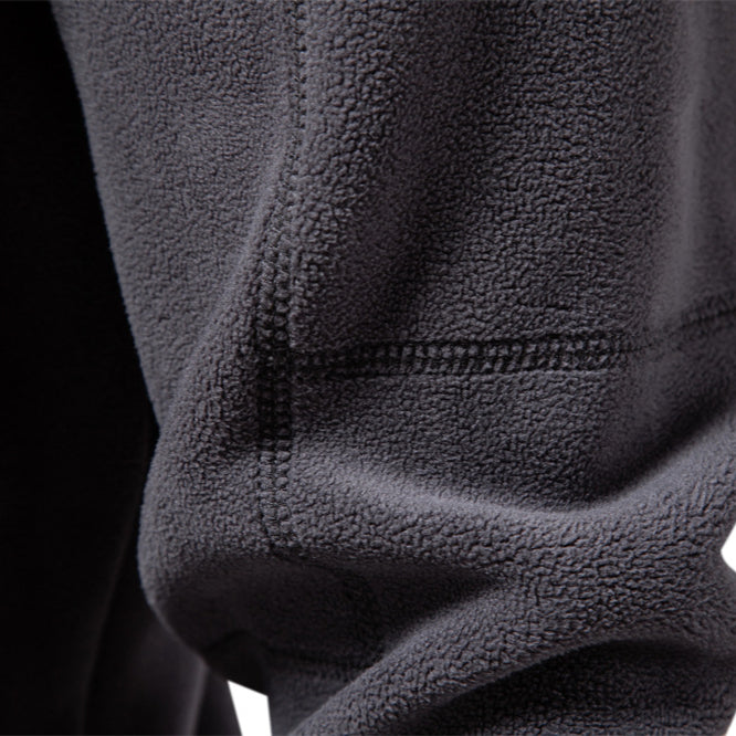 Felpa mezza zip in pile polare da uomo