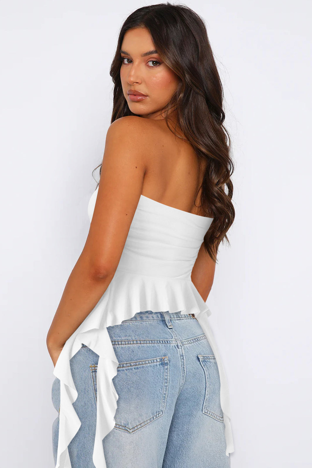 Celeste Drape Bustier Top