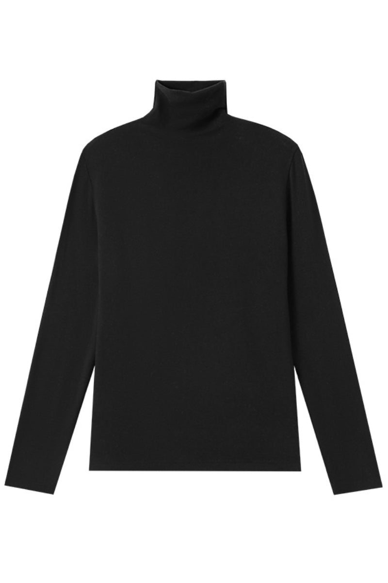 Maglione casual luxe a collo alto lavorato a maglia