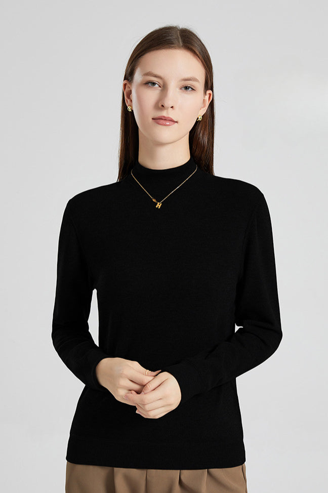 Maglione a collo alto Slim Pullover