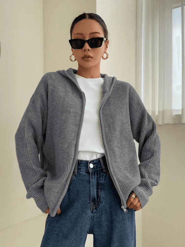 Cardigan con cappuccio autunnale Warmth & Whispers