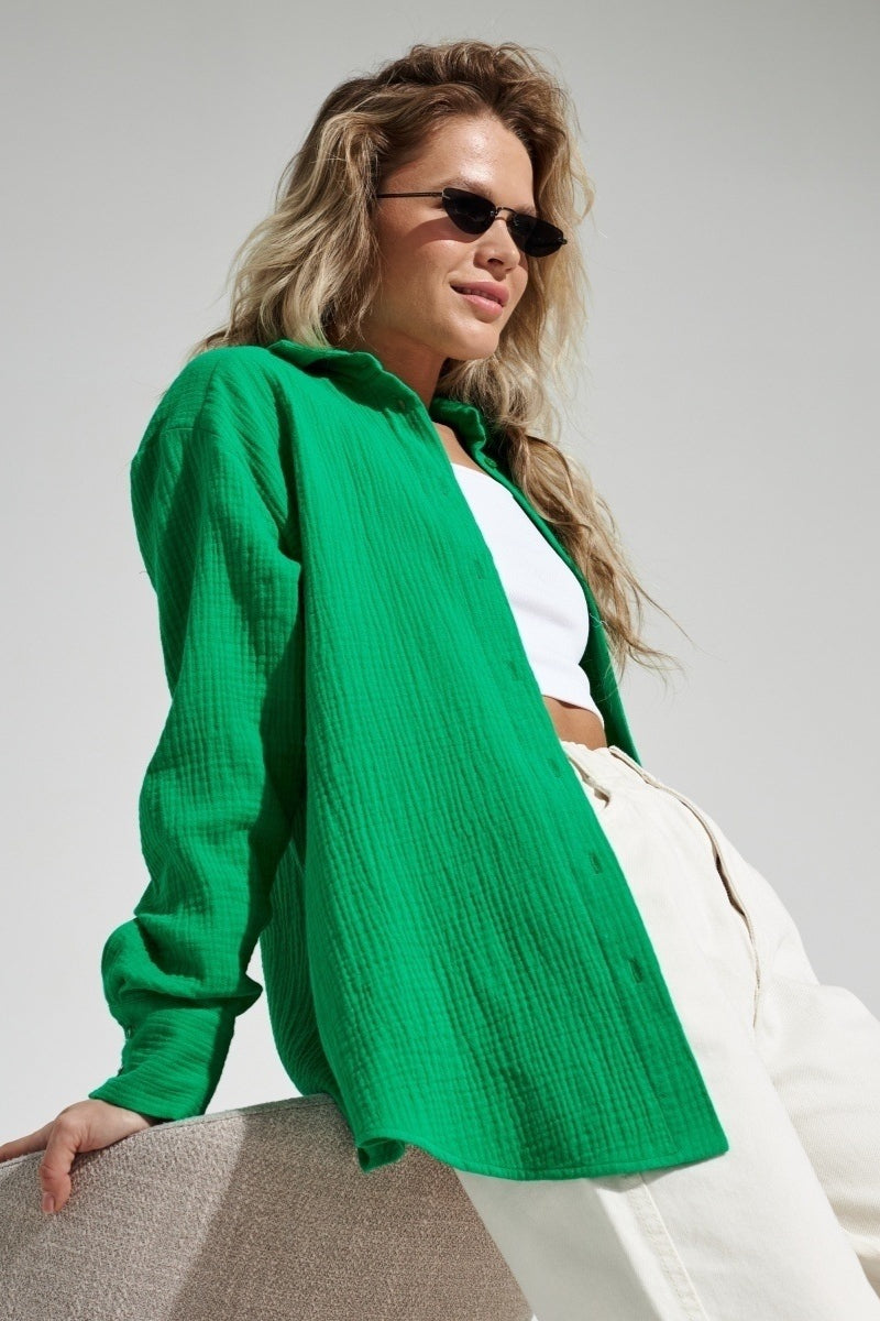 Camicia oversize con bottoni Radiant Frame