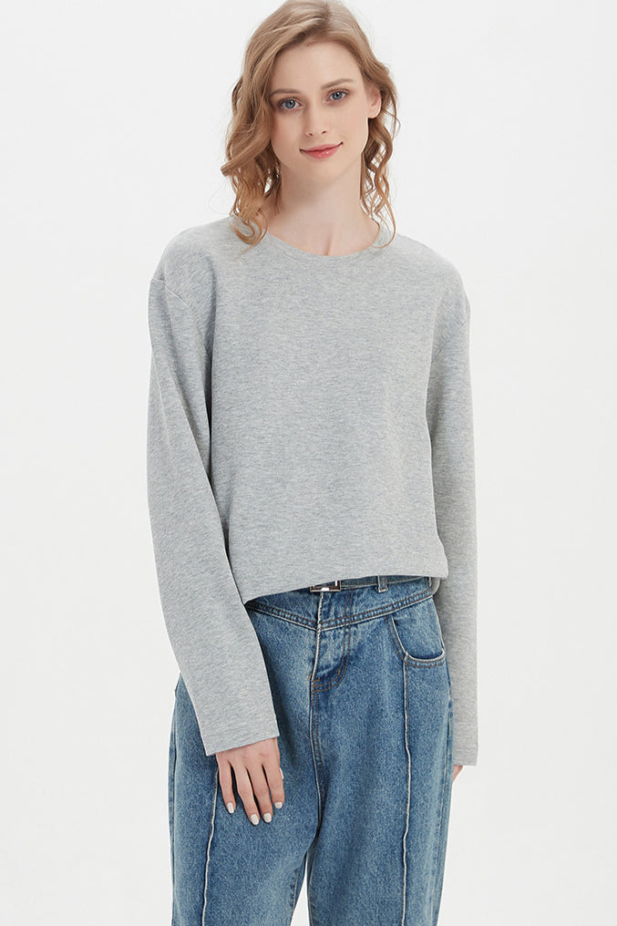 Maglione girocollo classico leggero da donna