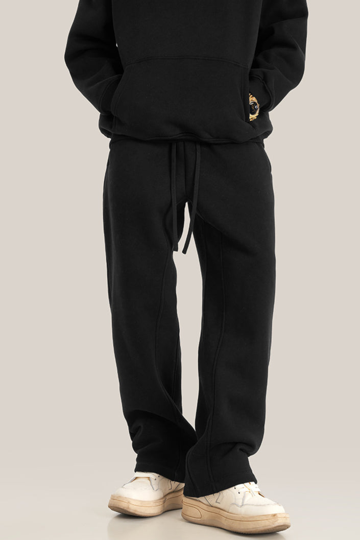 Pantaloni della tuta spessi in velluto casual da uomo