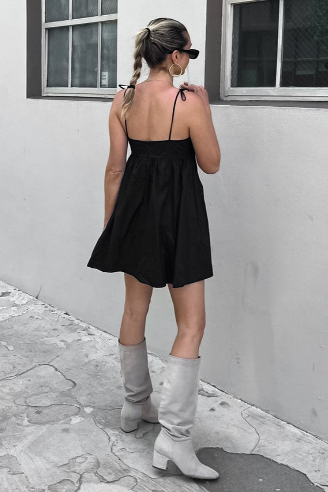 Mini abito con fiocco Noir Muse