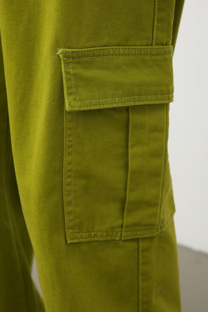 Pantaloni cargo casual alla moda a gamba larga