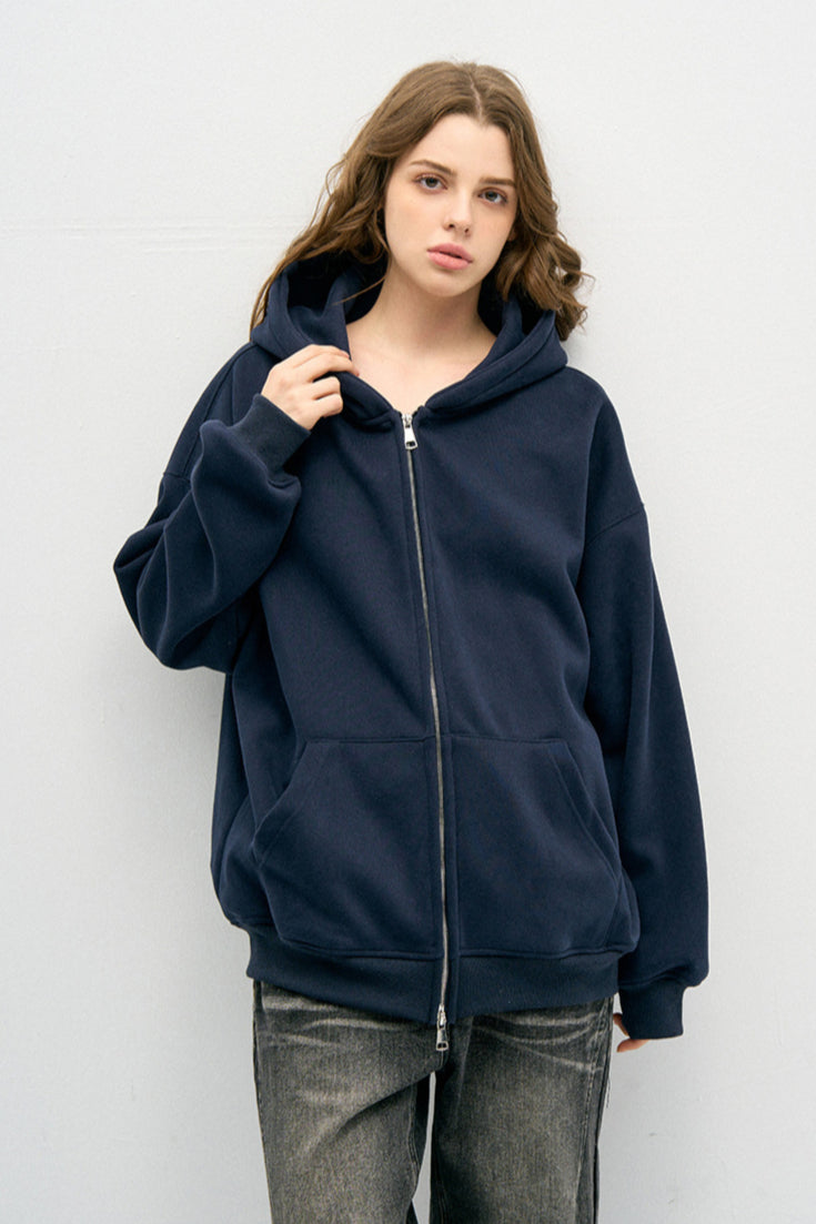 Felpa da donna con cappuccio e zip Capispalla casual e accogliente
