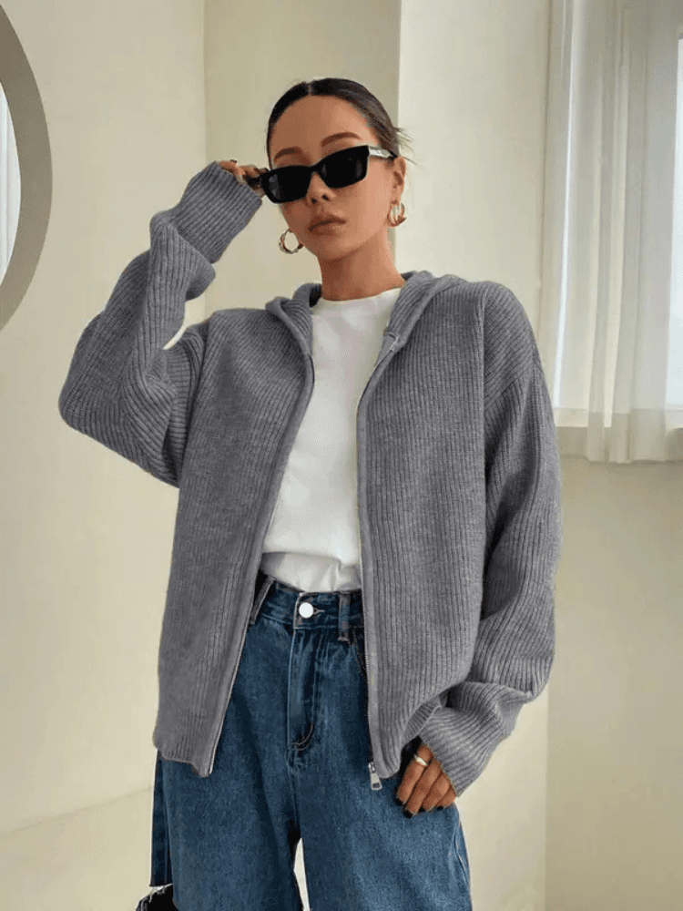 Cardigan con cappuccio autunnale Warmth & Whispers