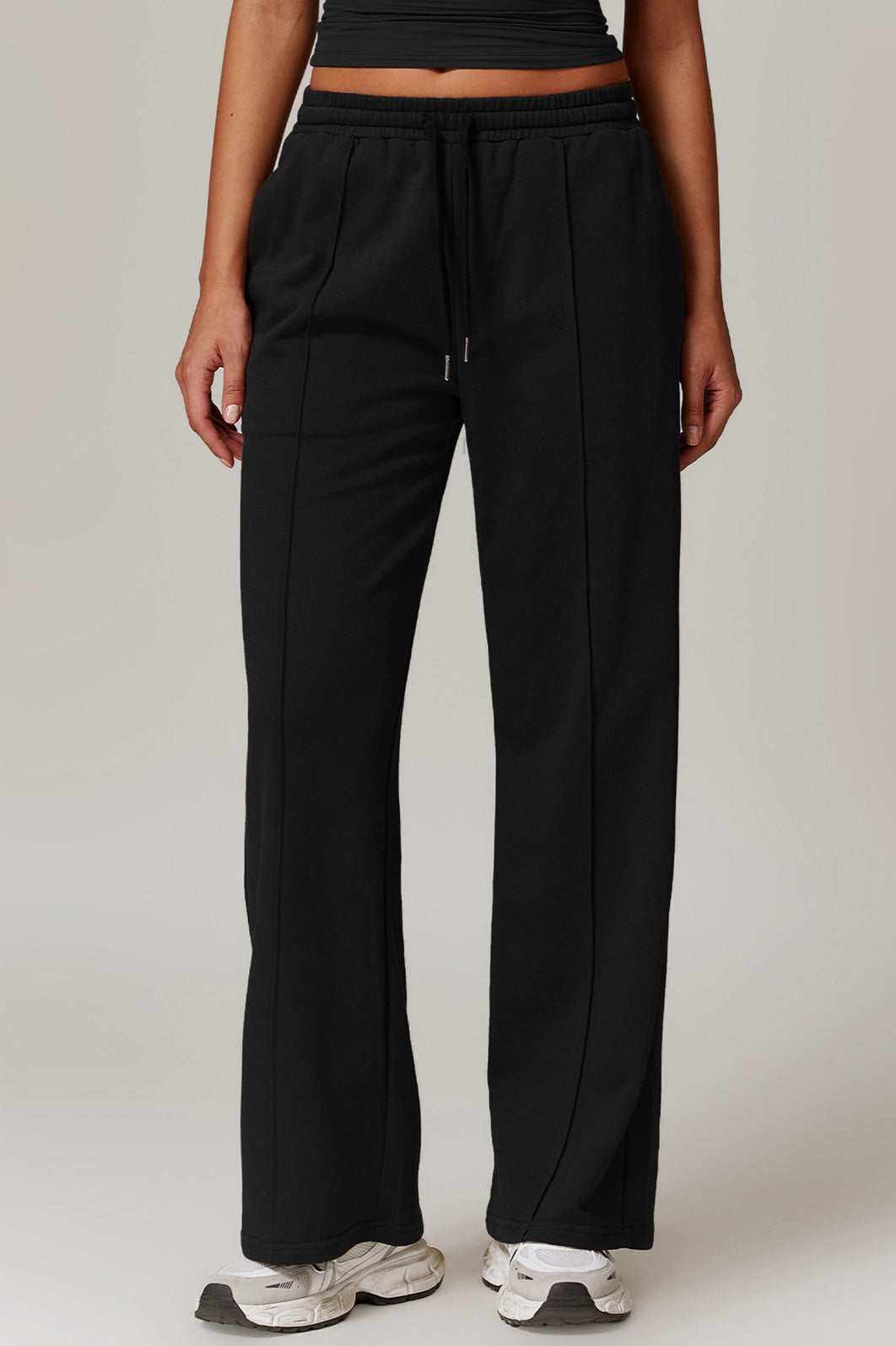 Pantaloni comodi con coulisse da donna per l'uso quotidiano
