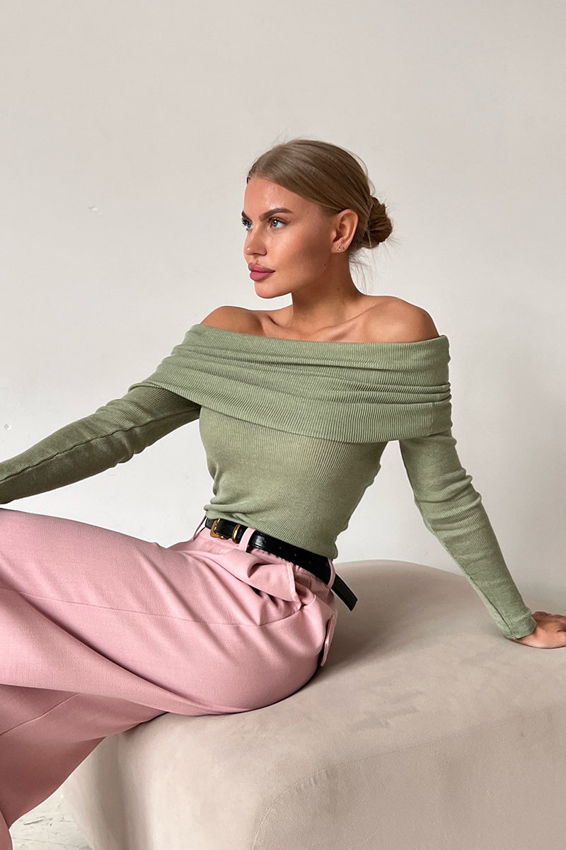Maglione con spalle scoperte Serene Drape
