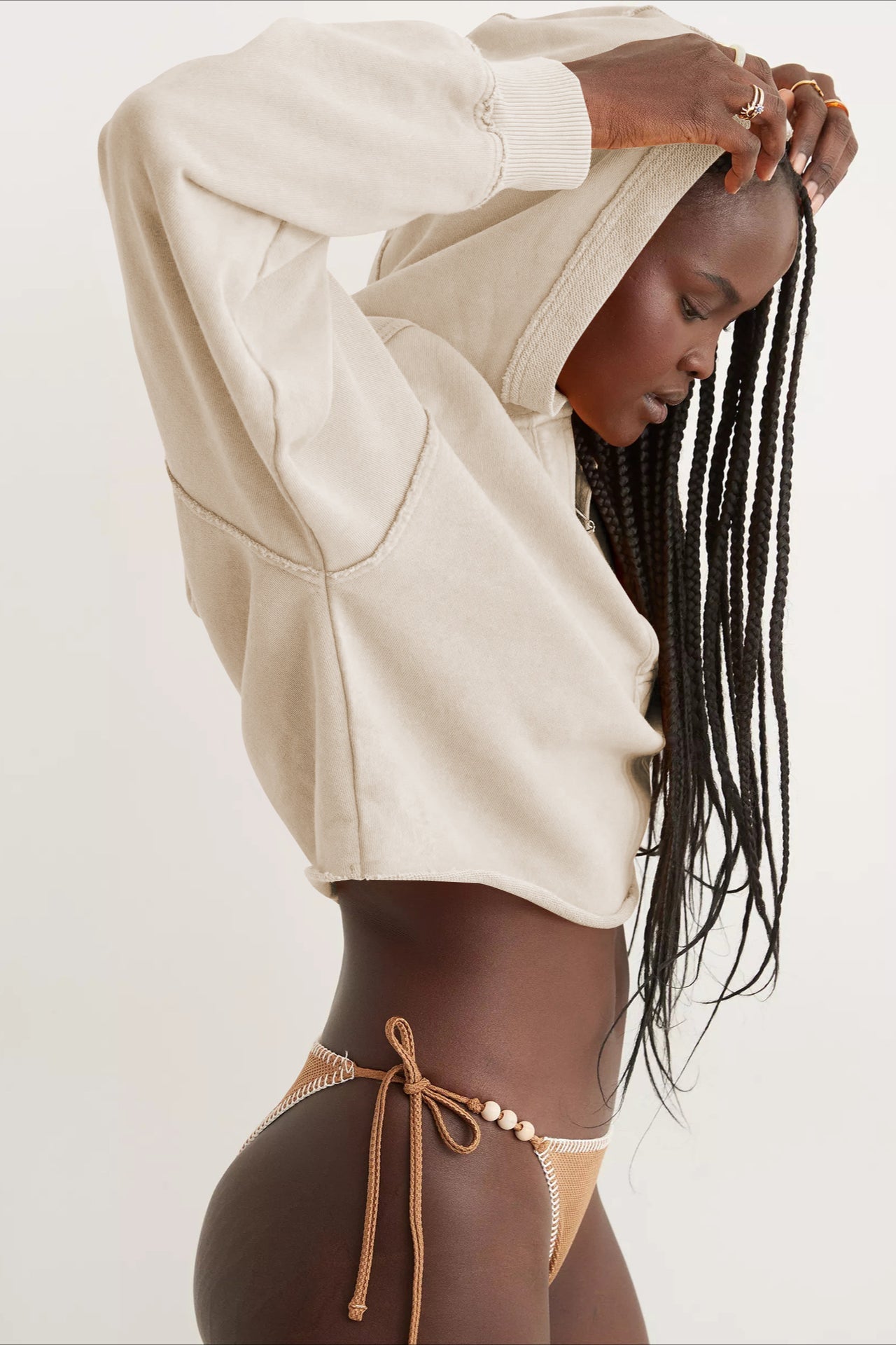 Felpa con cappuccio oversize comoda da donna