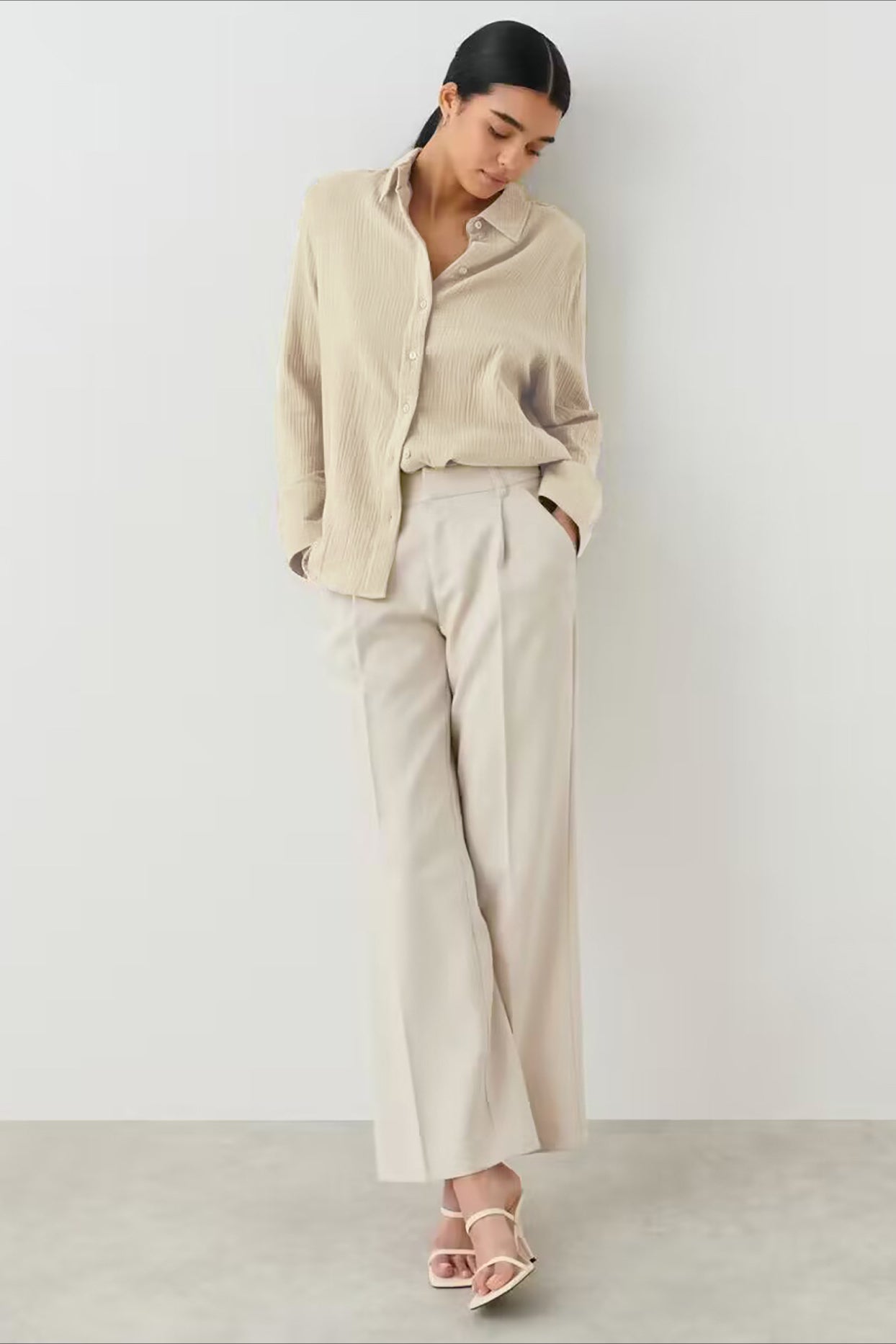 Camicia oversize con bottoni Radiant Frame