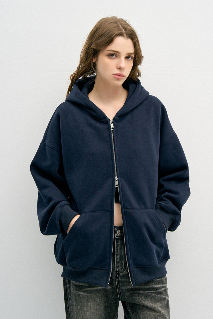 Felpa da donna con cappuccio e zip Capispalla casual e accogliente