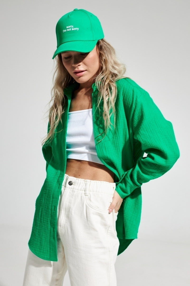 Camicia oversize con bottoni Radiant Frame