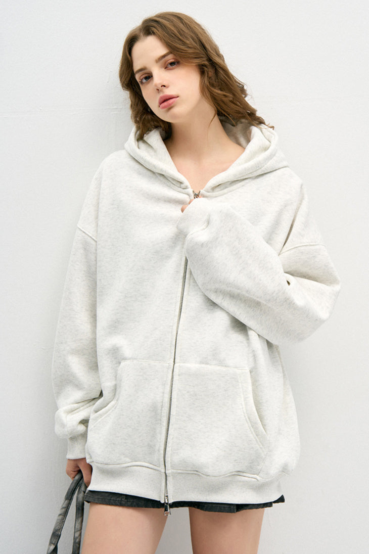 Felpa da donna con cappuccio e zip Capispalla casual e accogliente