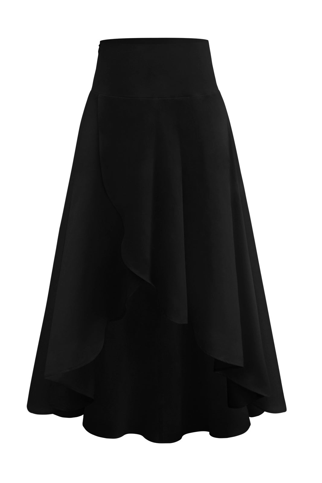 Gonna longuette asimmetrica elastica casual