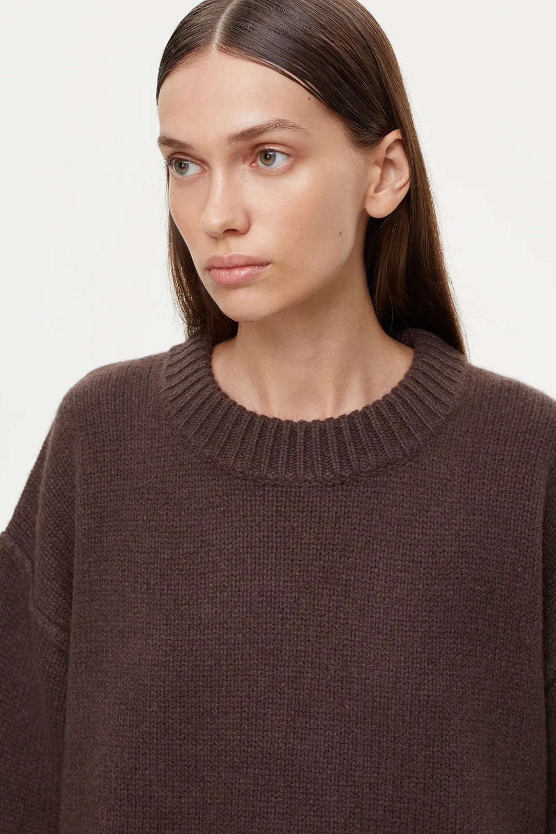 Maglione oversize casual color crema