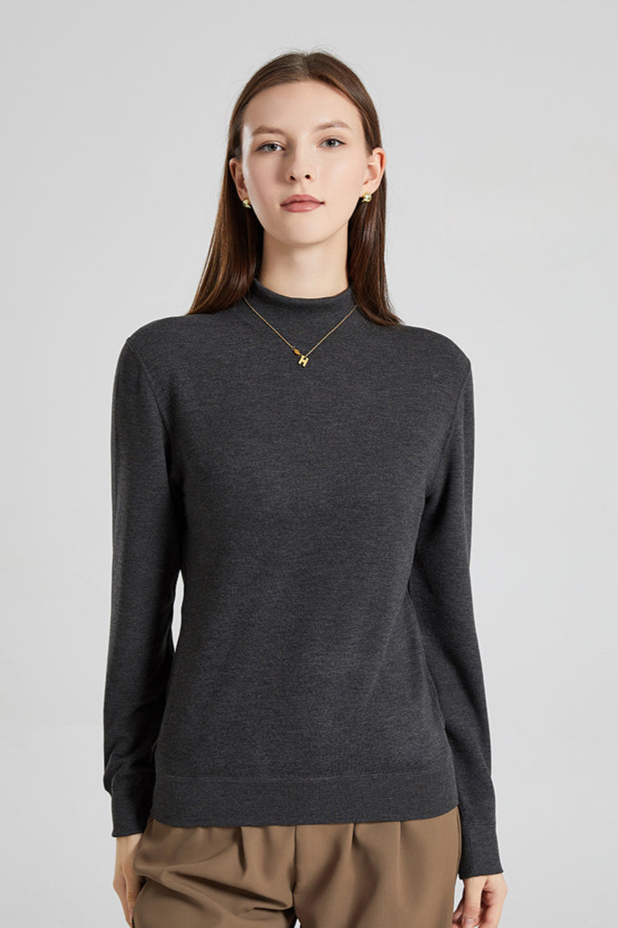 Maglione a collo alto Slim Pullover