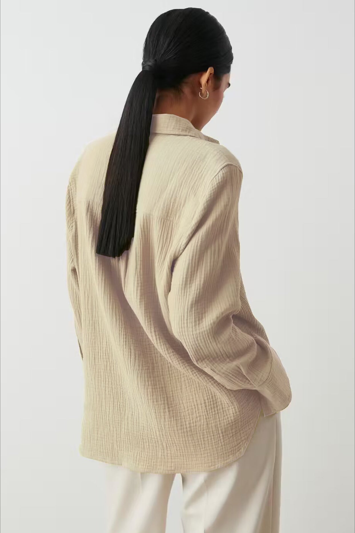 Camicia oversize con bottoni Radiant Frame