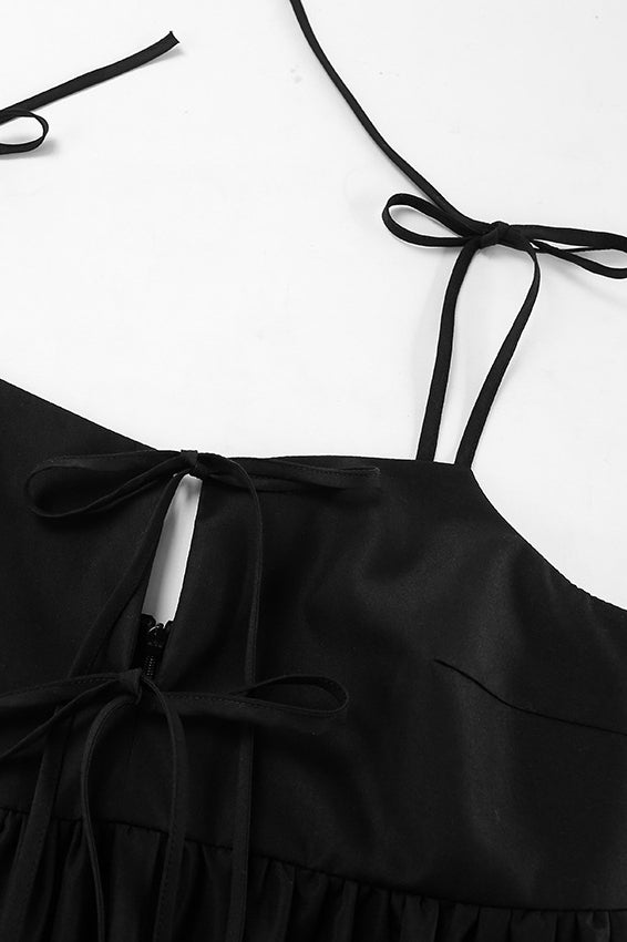 Mini abito con fiocco Noir Muse
