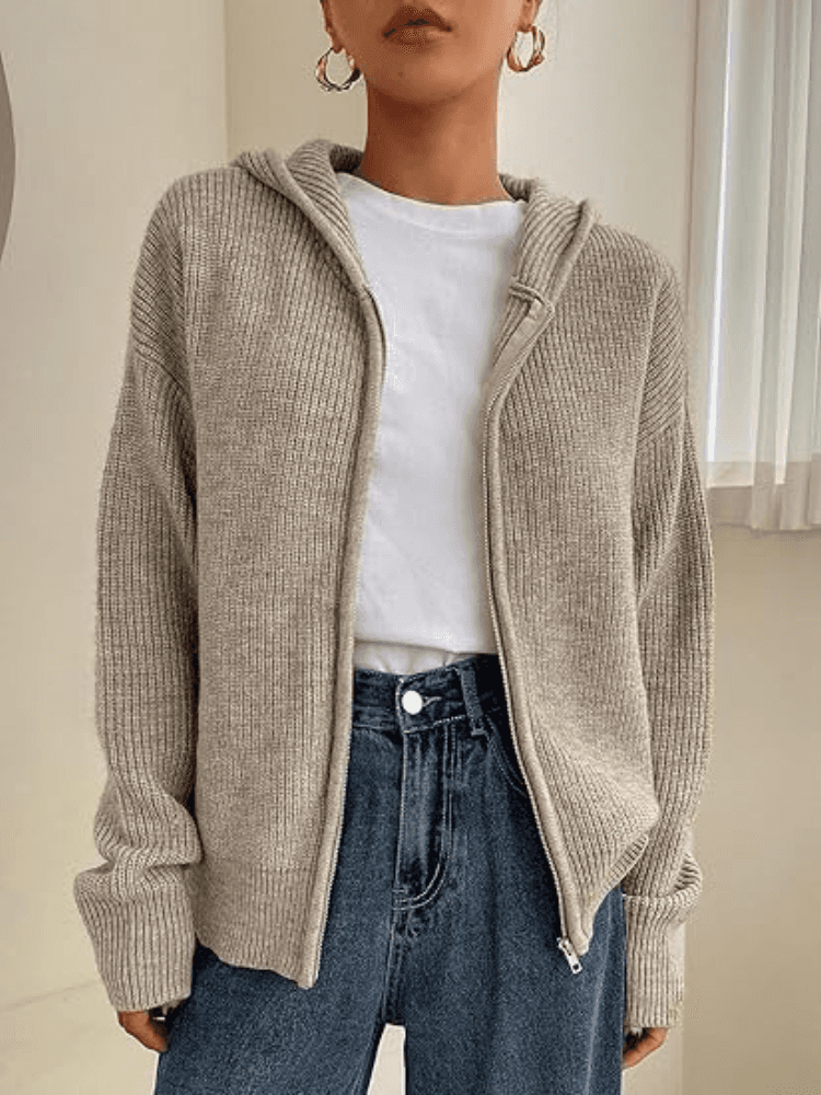 Cardigan con cappuccio autunnale Warmth & Whispers