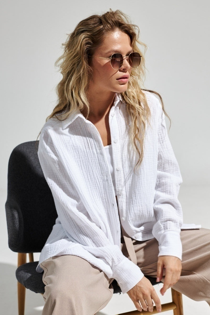 Camicia oversize con bottoni Radiant Frame