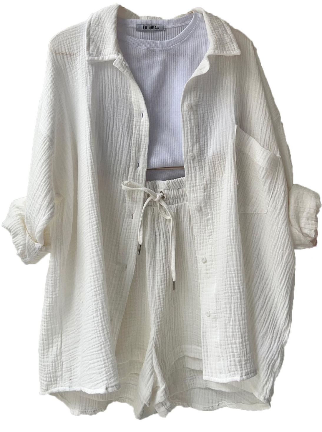 Set 2 pezzi Emilia in puro cotone