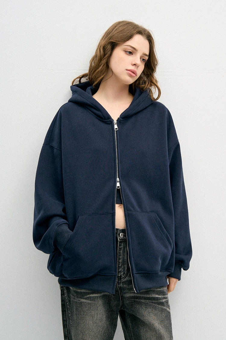 Felpa da donna con cappuccio e zip Capispalla casual e accogliente