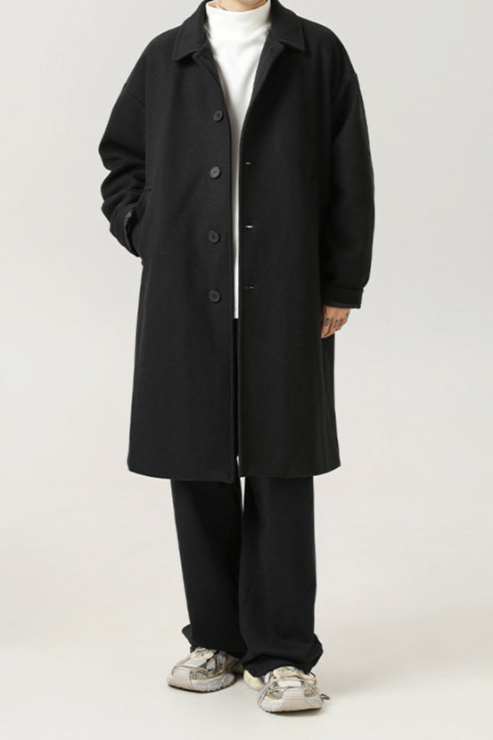 Cappotto classico senza tempo in lana da uomo