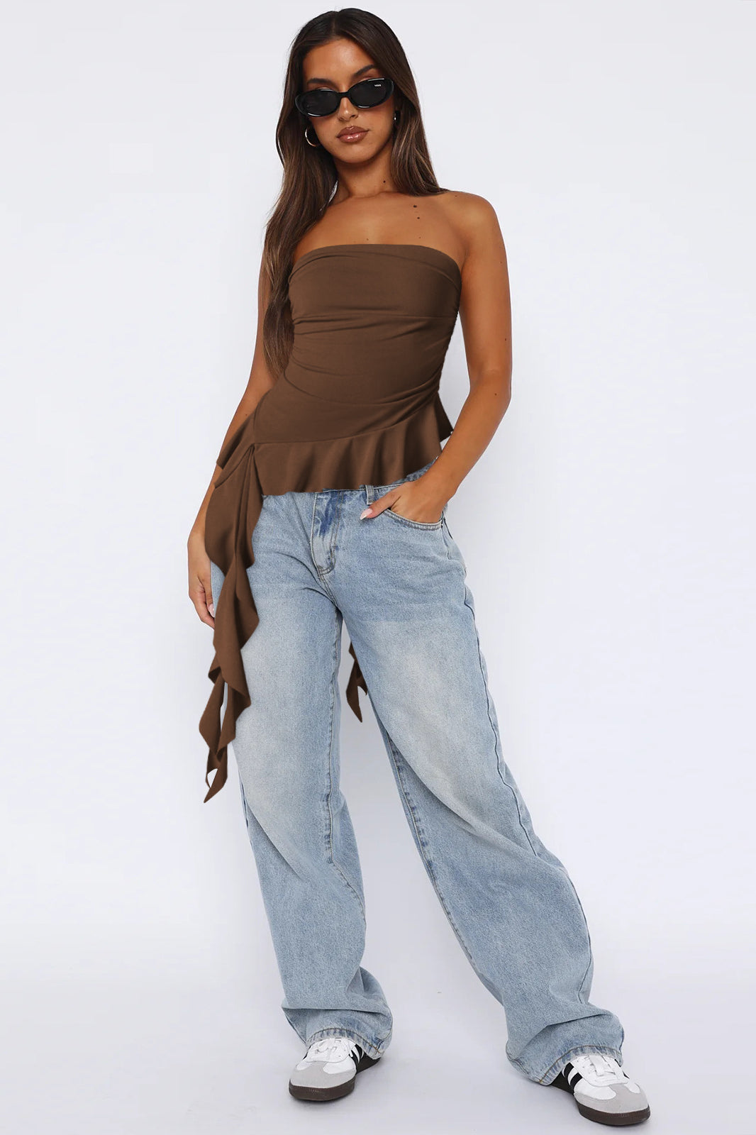 Celeste Drape Bustier Top