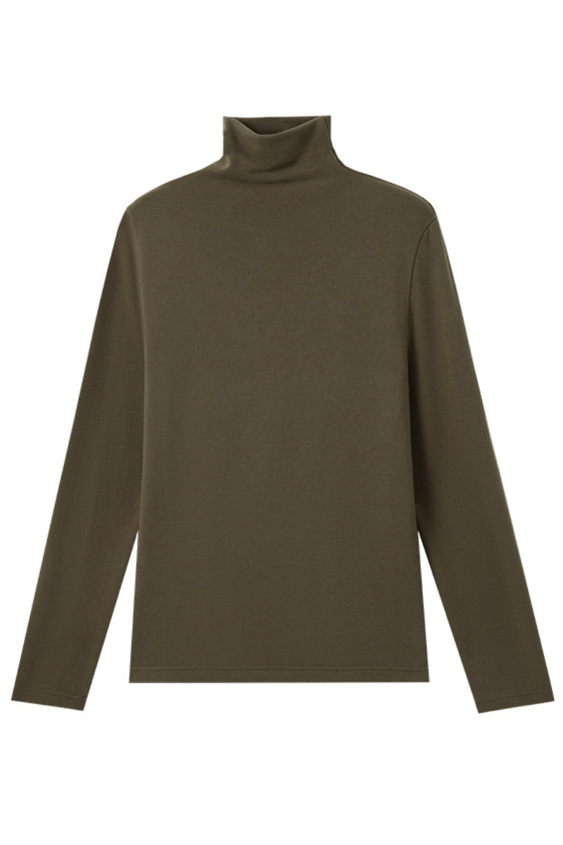 Maglione casual luxe a collo alto lavorato a maglia