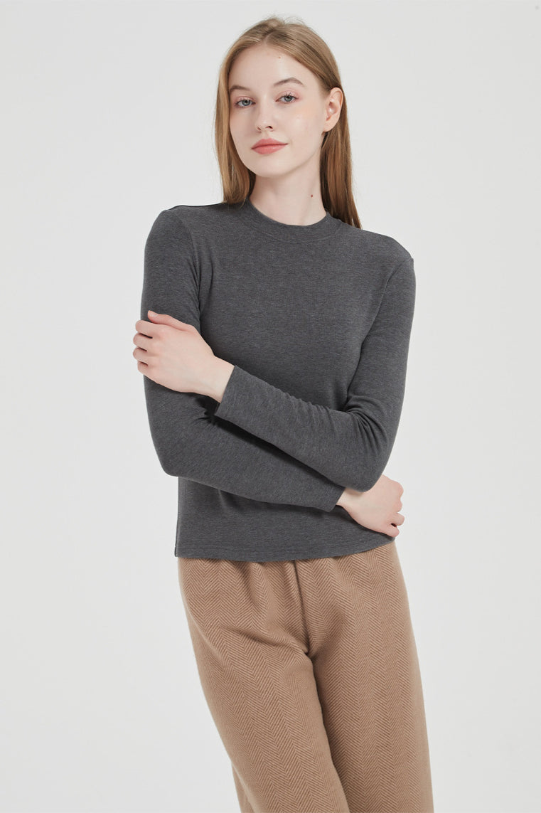 Maglietta classica a maniche lunghe da donna