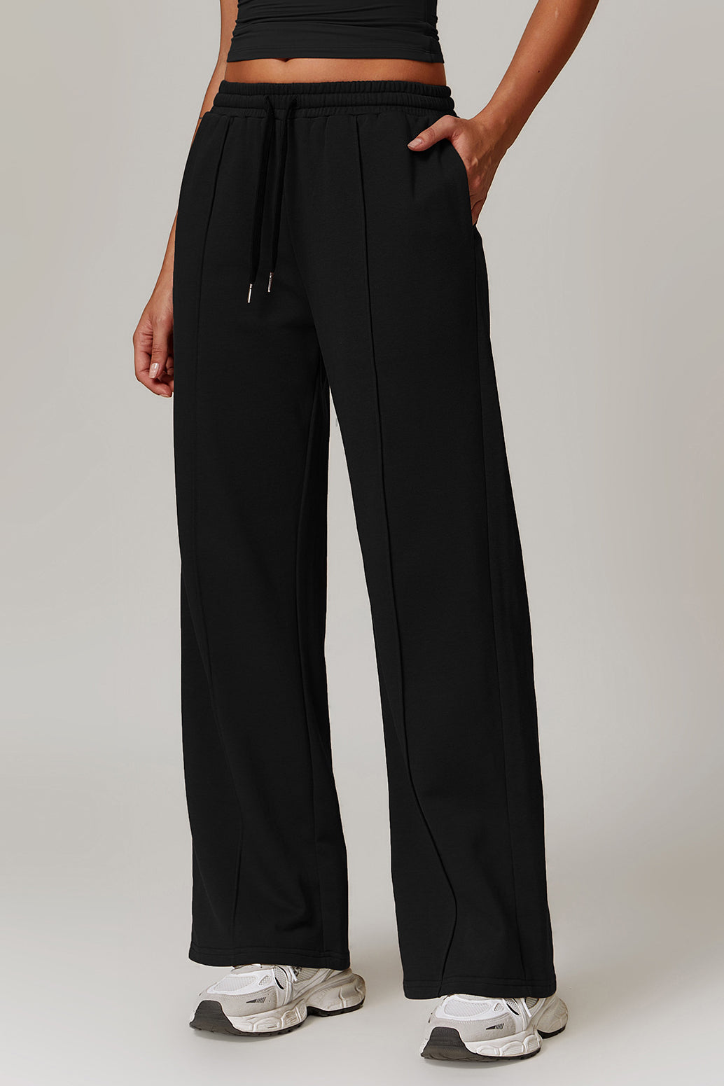 Pantaloni comodi con coulisse da donna per l'uso quotidiano
