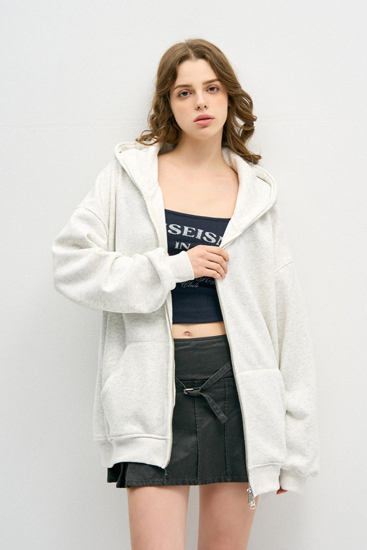 Felpa da donna con cappuccio e zip Capispalla casual e accogliente