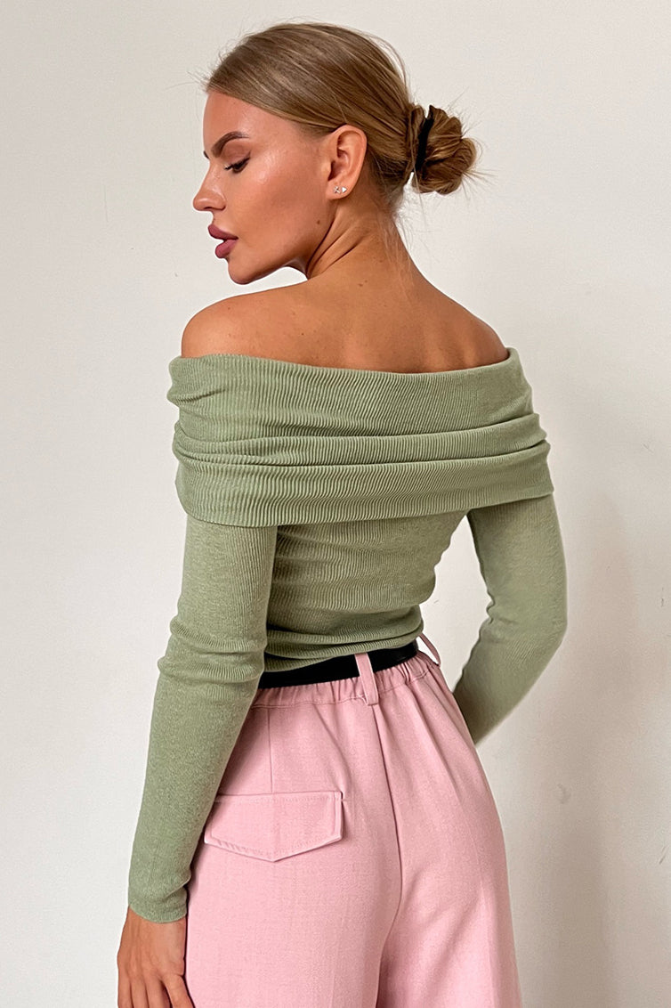 Maglione con spalle scoperte Serene Drape