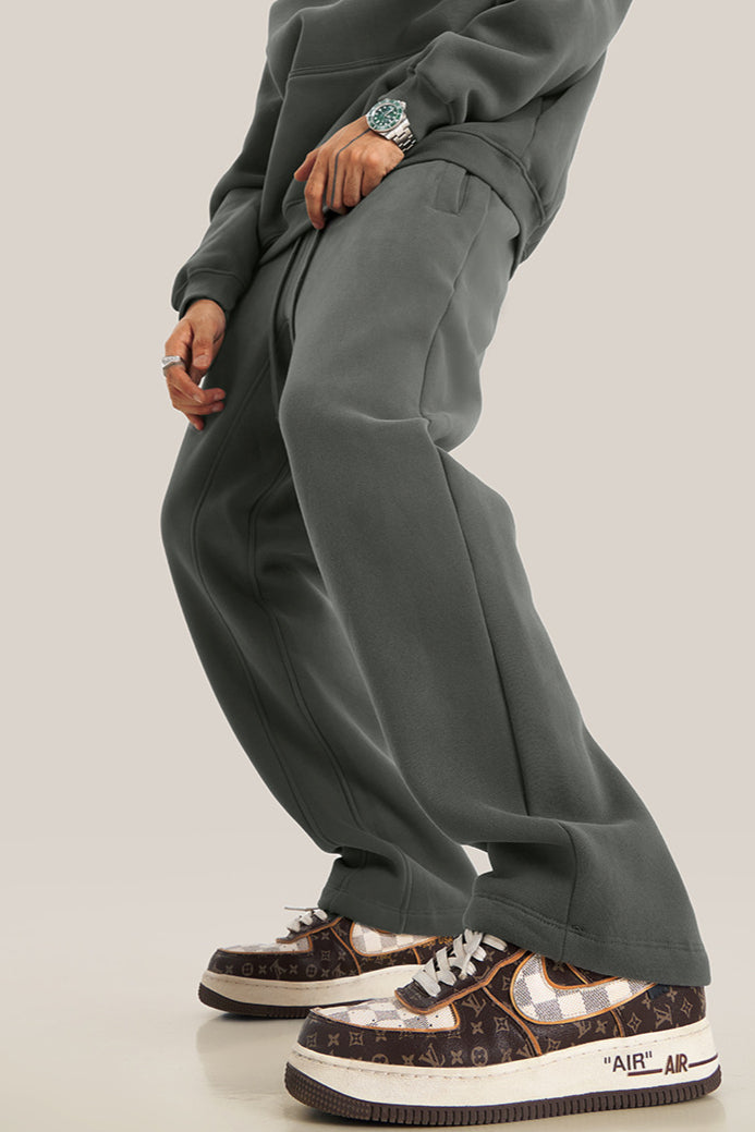 Pantaloni della tuta da uomo in velluto spesso casual