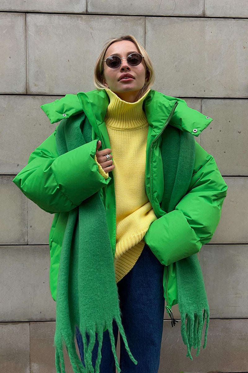 Elegante piumino oversize da donna