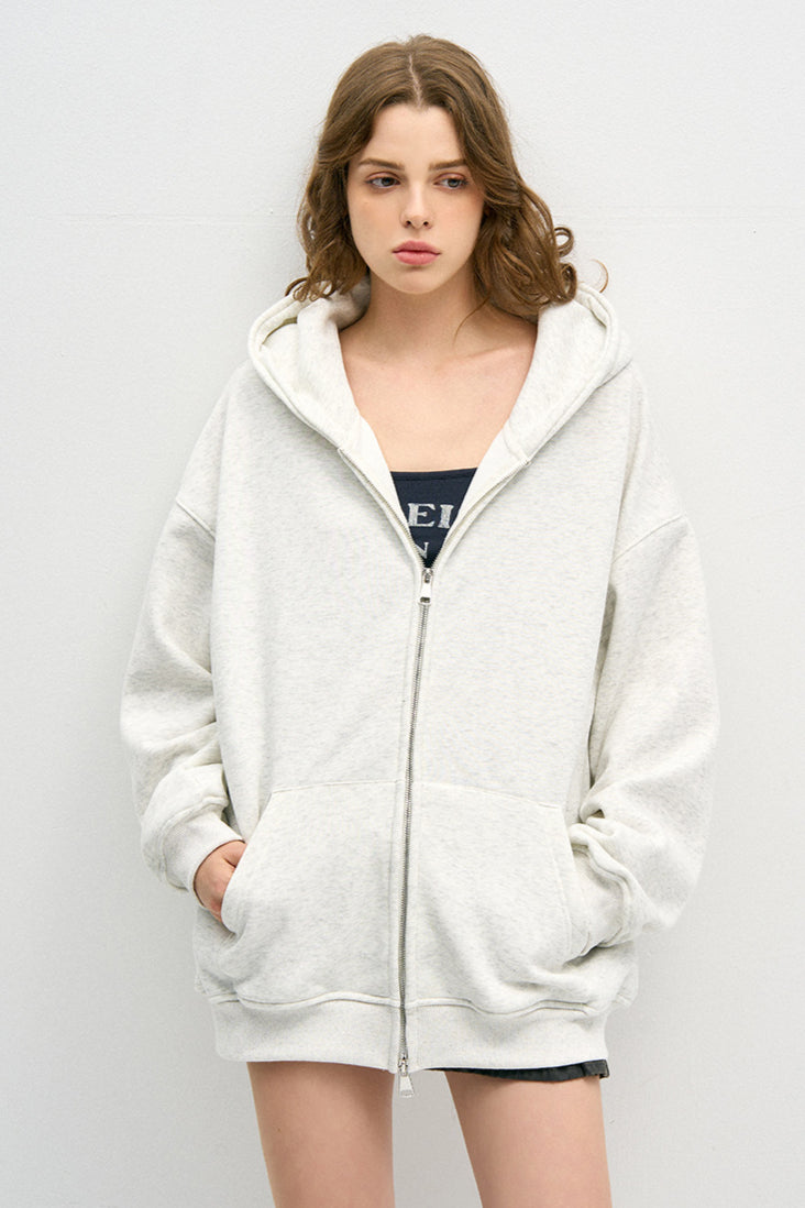 Felpa da donna con cappuccio e zip Capispalla casual e accogliente