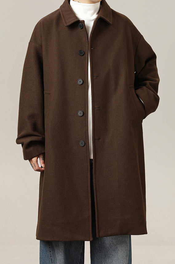 Cappotto classico senza tempo in lana da uomo