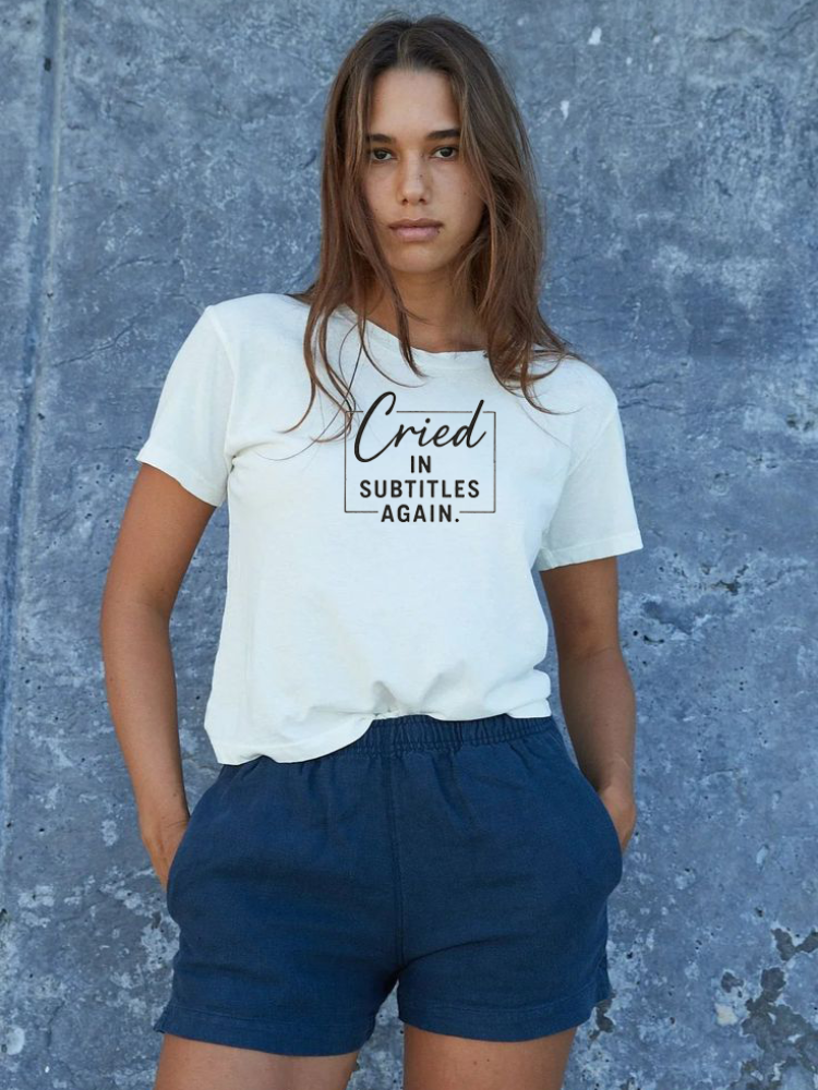 Cried in Subtitles Again Classic Tee