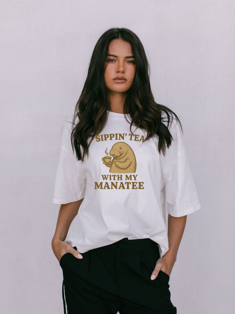 Sippin’ Tea Manatee Classic Tee