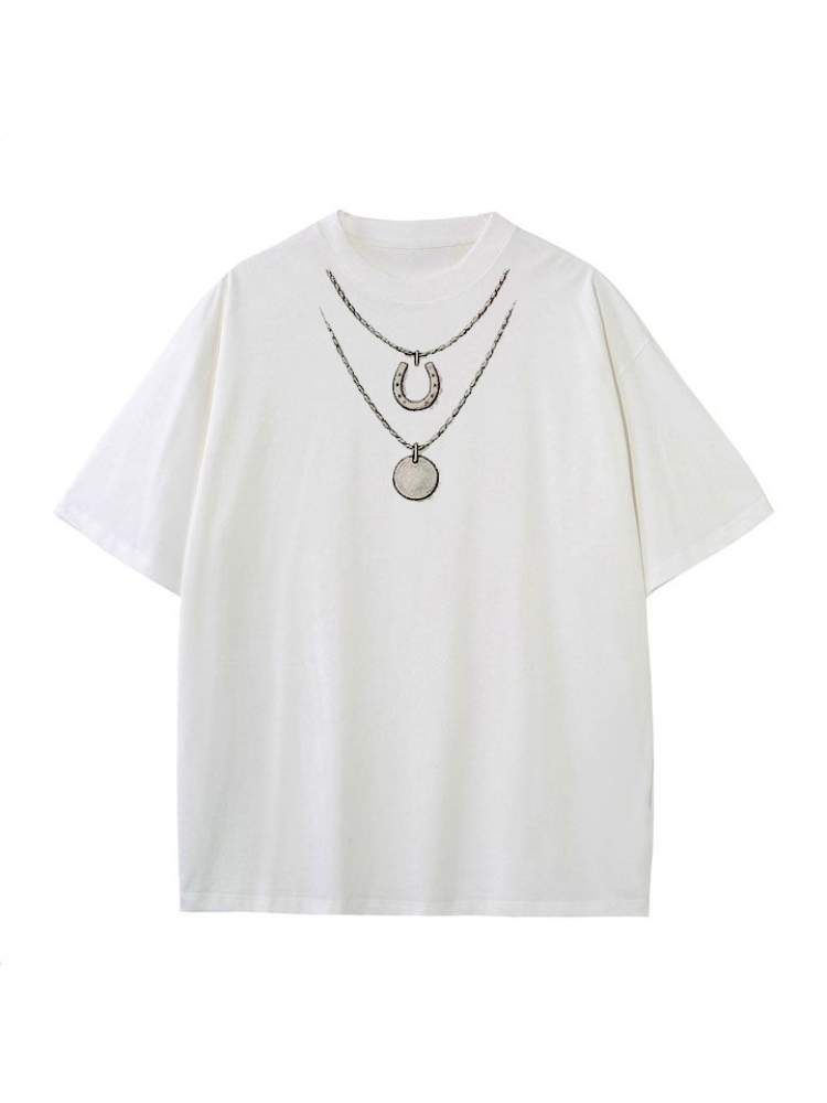 Layered Horseshoe Necklace Classic Tee