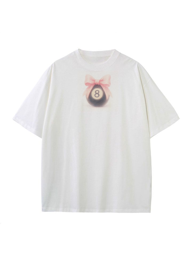 Pink Bow Eight Ball Classic Tee